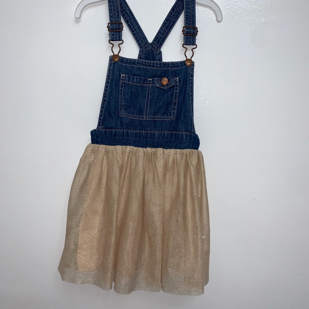 Denim and tulle dress